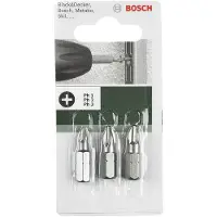 Bosch Ph1/ph2/ph3x89 Mm Extra Hard Tip Screwdriver 3 Units Silber