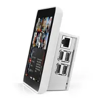 One Nine Design Gehäuse für offizielles 7 Raspberry Pi Touchscreen Display und Raspberry Pi 3B+, 3B, 2B, 1B+ - Farbe: weiß