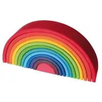 Grimm's Grimms Regenbogen aus Holz groß Mehrfarbig - 12-teilig