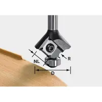 Festool Wendeplatten-Abrundfräser HW S8 HW R1 D28 KL12,7OFK | 499811