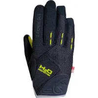 Roeckl Fahrradhandschuhe in Schwarz/ Gelb - 9,5