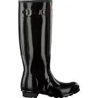 Hunter Gummistiefel Original Wellington Tall Gloss Schwarz-Schuhgröße 37