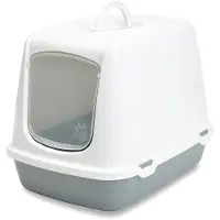 Savic Oscar - Katzentoilette - grau/ hellgrau - 50x37x39 cm