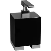Gessi Rettangolo Accessoires Seifenspender Standversion, Behälter schwarz, 20838