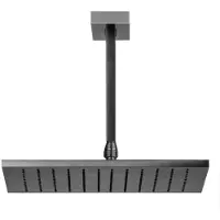 Gessi Rettangolo Antikalk-Kopfbrause 300x300 mm, mit Gelenk und Deckenarm, Länge 270 mm, 1/2 Anschl