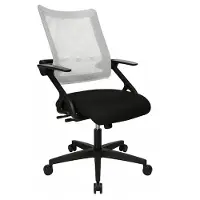 Topstar Bürostuhl New Smove, DS100A T203, schwarz / weiß, Stoff / Netz, belastbar bis 110 kg