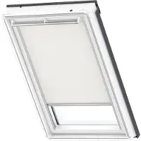 Velux Sichtschutzrollo weiß uni manuell Rahmen aluminium RFL FK04 1028S