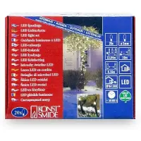 Konstsmide - Micro LED Lichterkette, 20 warm weiße Dioden, 24V Außentrafo, schwarzes Kabel ; 3609-110