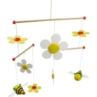 Niermann Stand By Niermann Sum-Sum Mobile Natur, Gelb, Weiss Made in Germany