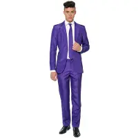 Suitmeister Solid Purple Partyanzug
