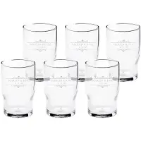 Yoursurprise Wasserglas mit Gravur (6 Stück)
