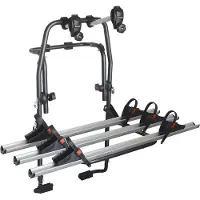 Menabo Stand Up 3 | Fahrrad-Heckträger für 3 Fahrräder für Heckklappe und Kofferraum - Aluminium