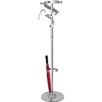 Kerkmann Kleiderständer Ohio 30605114 silber Metall 10 Haken 40,0 x 180,0 cm