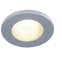 SLV 111024 DOLIX OUT, Outdoor Einbauleuchte, QPAR51, IP44, rund, silbergrau, max. 35W, inkl. Clipfedern
