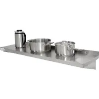 Vogue Edelstahl-Wandregal 150cm