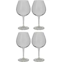 Riedel Vivant Pinot Noir, 4er Set, Rotweinglas, Weinglas, Hochwertiges Glas, 700 ml, 0484/07