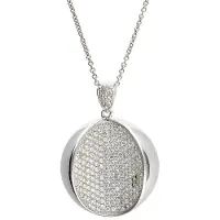Orphelia Damen 925 Sterling Silber Kette mit Anhänger - Silber ZH-4578