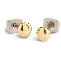 Boccia Damen-Ohrstecker Titan Boccia Gelbgold
