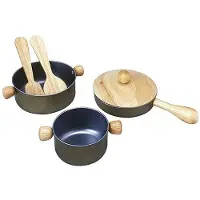 PlanToys Holzspielzeug Kochutensilien-Set
