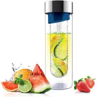 Asobu Wasserflasche Flavour It Blue Silver 480 ml