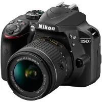 Nikon D3400 Schwarz KIT AF-P 18-55mm F3.5-5.6G VR – 24,2 MP, DX-Format, Full HD, 5 B/s