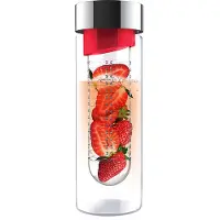Asobu Wasserflasche Flavour It Red Silver 480ml