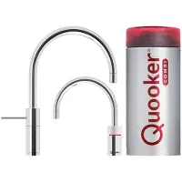 Quooker Nordic Round Twintaps COMBI verchromt glänzend *7 Jahre Garantie* 22NRCHRTT