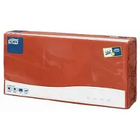 Tork Lunchserviette Terracotta, 1/4-Falz, 2-lagig, 33 cm × 33 cm, 10 × 200 Servi...