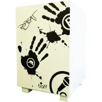 Baff beatBOX Robeat Cajon Musikmöbel Hocker Weiss