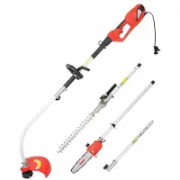 HECHT Mehrzweckwerkzeug Elektrischangetrieben Trimmer Heckenschere und Astsäge 900 w