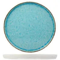 Cosy & Trendy Flacher Teller Laguna Azzurro 27 cm (4er-Set)