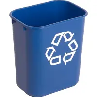 Vepa Bins Papierkorb Polyethylen 12,9 L 21 (B) x 29 (T) x 30,8 (H) cm Blau
