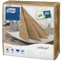 Tork Serviet Linstyle 39x39 cm Biscuit,12 pk x 50 stk/krt