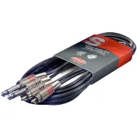 Stagg Dual-Mono-Klinke-auf-RCA-Kabel 6 m