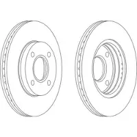FERODO Bremsscheibe PREMIER Coat+ disc DDF1072C
