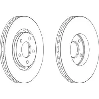 FERODO Bremsscheibe PREMIER Coat+ disc DDF1372C