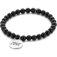 CO88 Collection Stylisches Damenarmband in Schwarz aus der CO88-Kollektion 8CB-90177