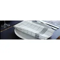 Duni Tischwäsche Tuch 38x54 cm grau - 50er Pack für Gastronomie | Packung (50 Stück)