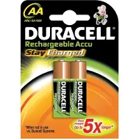 Duracell Stay Charged AA (2pcs), Wiederaufladbarer Akku, AA, 2 Stück(e), 2000 mAh