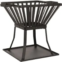 RedFire Feuerkorb Denver Schwarz Stahl 51,5x39x45 cm 85015