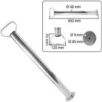 Pricenet Schiebestütze 650 mm - Ø 48 mm