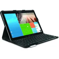 Logitech PRO, Schwarz, Samsung, Galaxy NotePRO 12.2, Galaxy TabPRO 12.2, AZERTY, Französisch, Android 4.4
