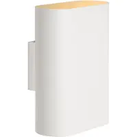 Lucide Design-Wandspot Ovalis Weiß
