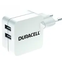 Duracell Wall Charger 2xUSB 2.4A 24W (black)