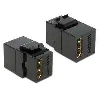 DeLOCK 86366, Schwarz, HDMI, HDMI, 29,7 mm, 16,8 mm, 21,9 mm