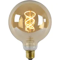 Lucide LED Filament Lampe E27 Globe - G125 5W 380lm 2200K dimmbar Einerpack