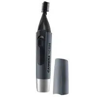 Carrera Trimmer No. 524 Hair Cosmetic Trimmer, Wet & Dry, Step Precision 0,4 mm, Schnittlänge 0,4 mm, Augenbrauentrimmer Aufsatzkamm für 4 oder 8 mm, Grau/Schwarz