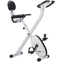 Sportplus I Heimtrainer I klappbar, S-Bike faltbar mit & ohne Rückenlehne, Pulsmesser, Trainingscomputer, Hometrainer zusammenklappbar, X-Bike faltbar, SP-HT-1400-W-iE